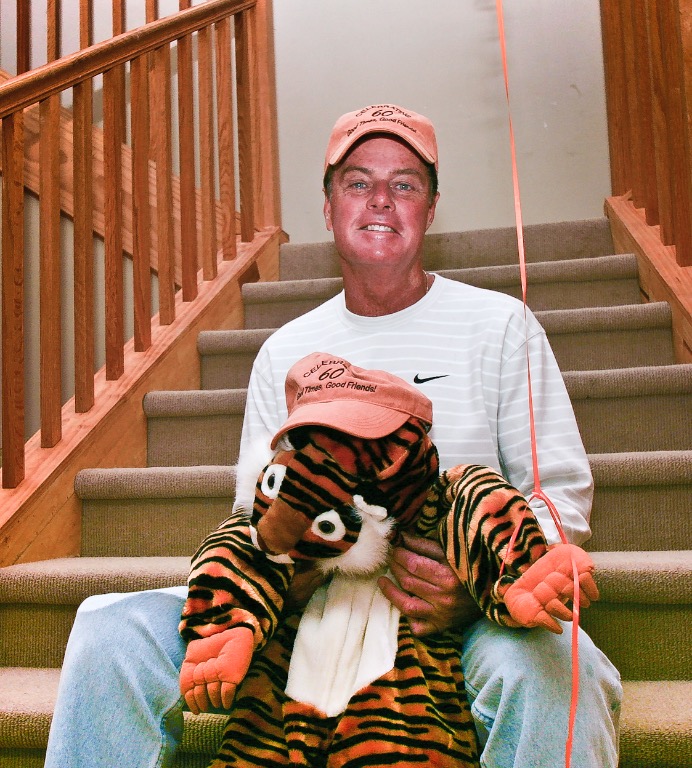 Skip Attinger with our Tiger!