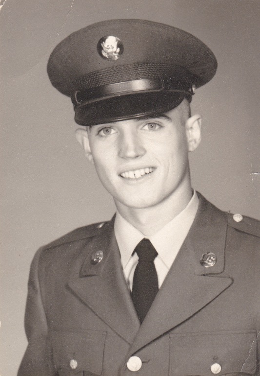 Everett Chamberlains Army Boot camp picture in 1966.