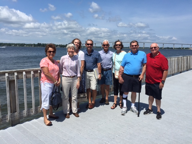 The June 7th planning session at Solomons, Md included: Anna Lagos Scaggs, Barb Cosgrove Gollin, Carol Pinkos Fotopolous, Bill May, Jim Barton, Mary Ellen Pinkos Schulze, Bernie Schulze and Don Phelps.
